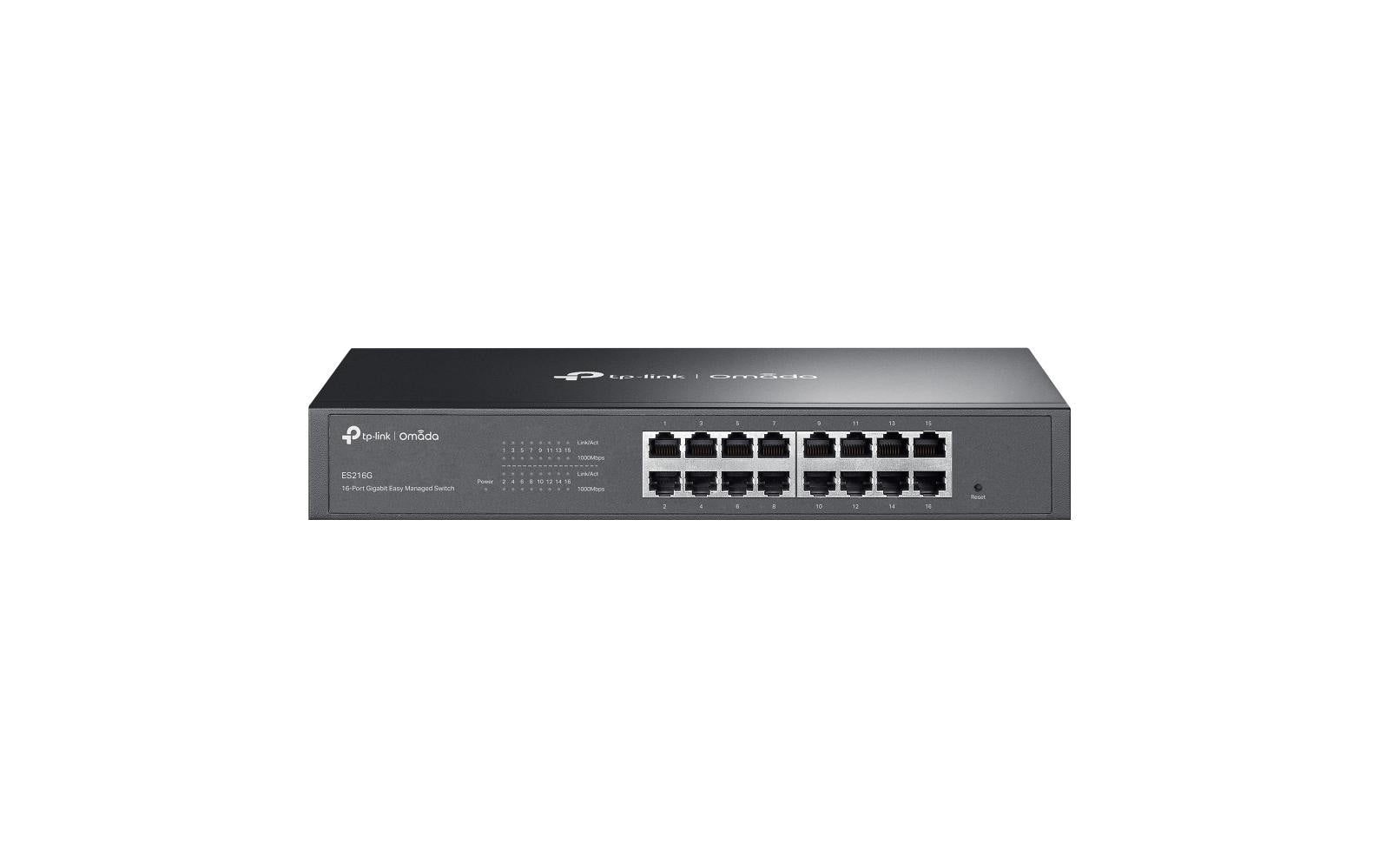 TP-Link ES216G – Managed L2 Switch – 16× 1G, 19", 1U