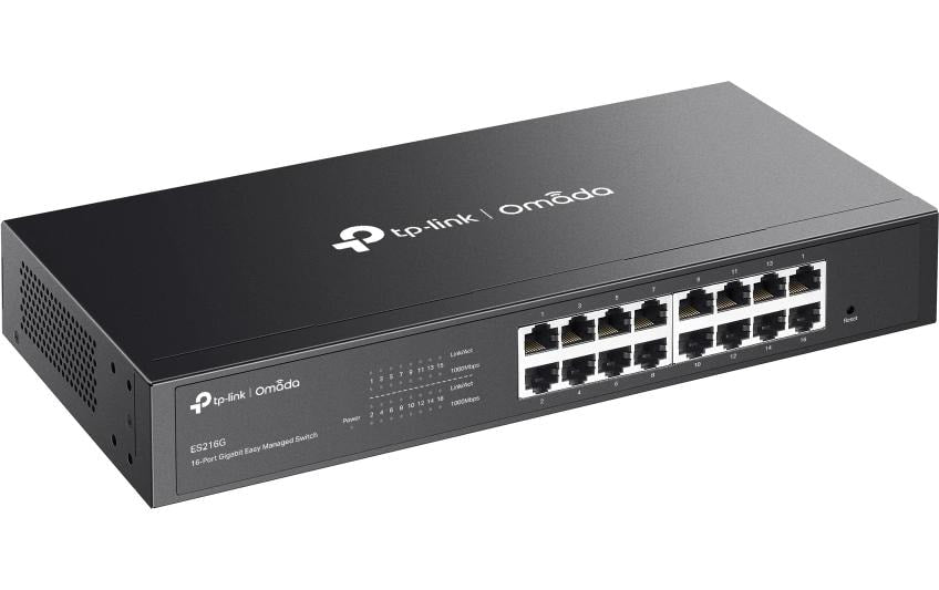 TP-Link ES216G – Managed L2 Switch – 16× 1G, 19", 1U