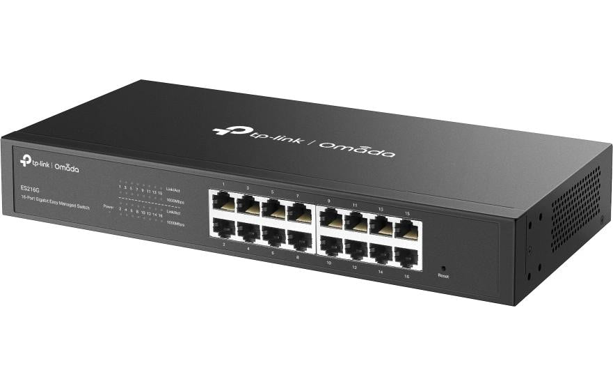 TP-Link ES216G – Managed L2 Switch – 16× 1G, 19", 1U