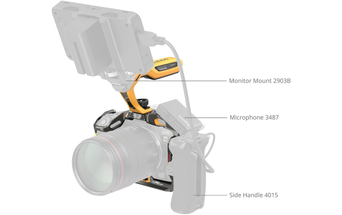 SmallRig Black Mamba Cage Kit – für R5II – Orange/Schwarz