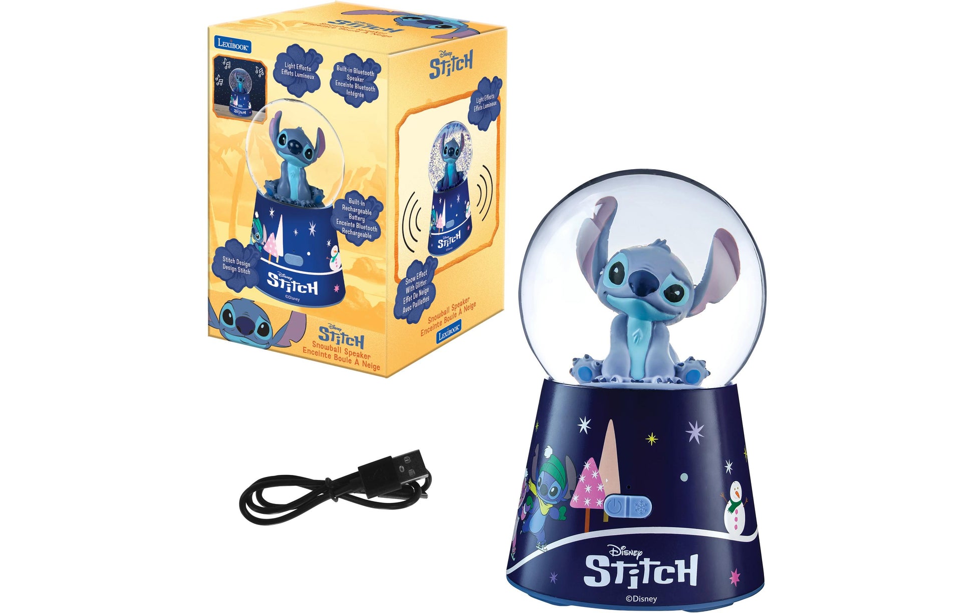 Lexibook Stitch Snowball – Bluetooth-Lautsprecher – Blau