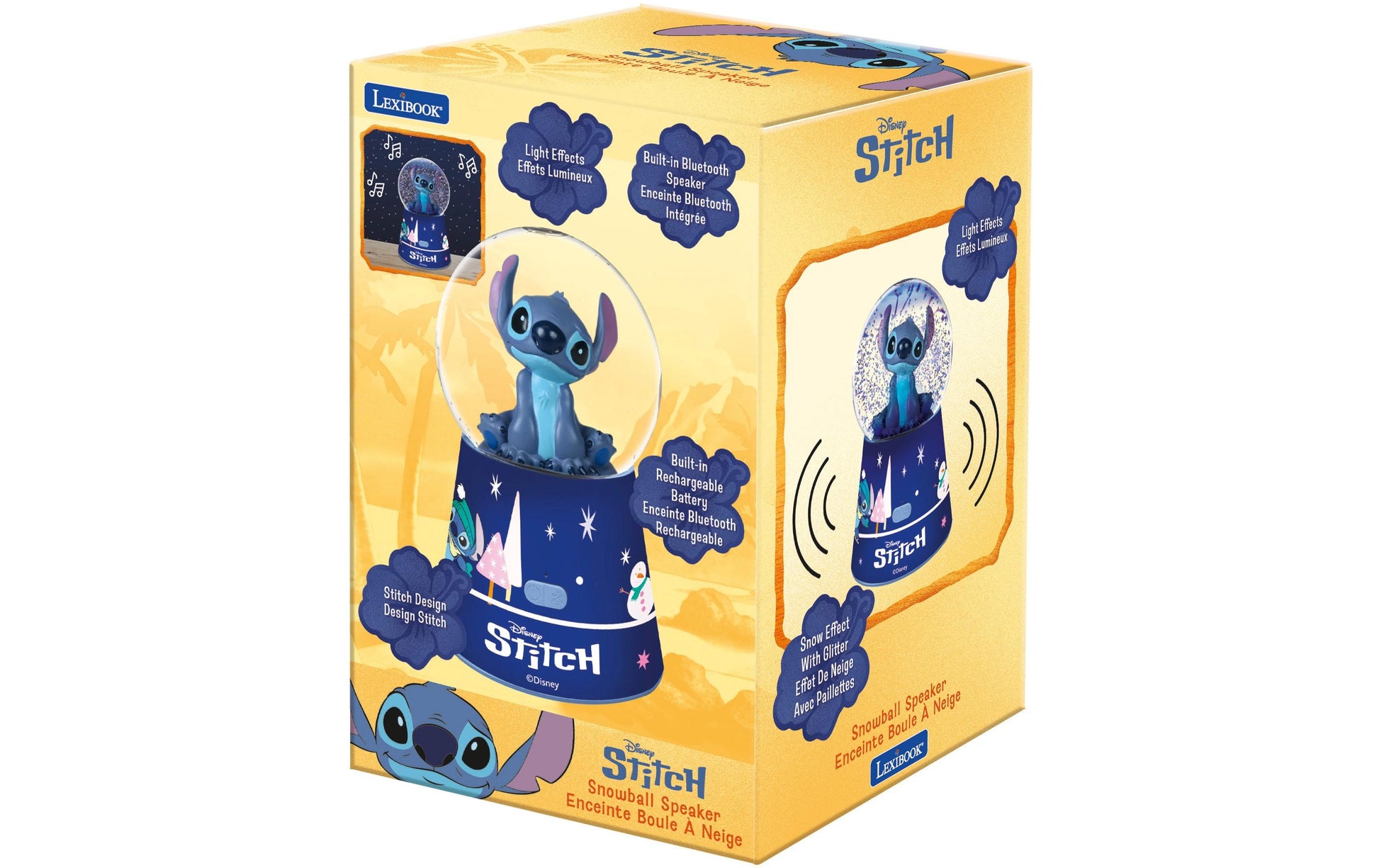 Lexibook Stitch Snowball – Bluetooth-Lautsprecher – Blau