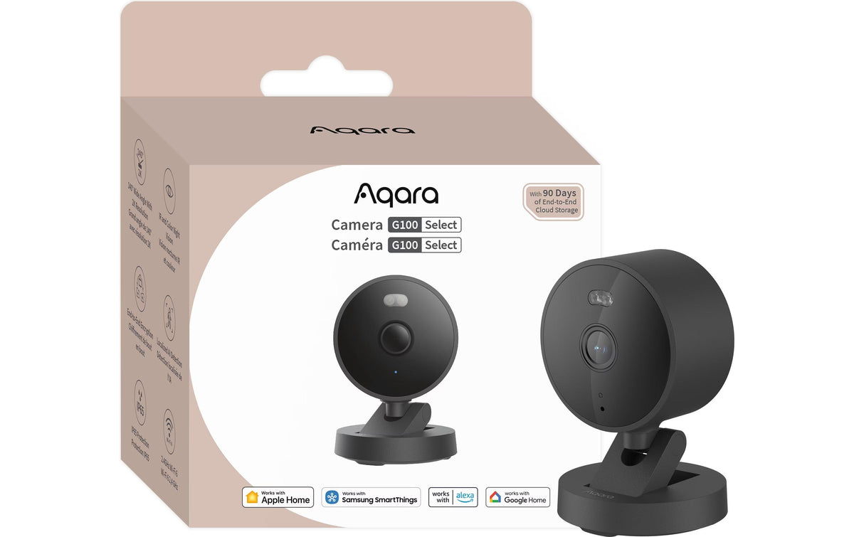 Aqara G100 IP-Sicherheitskamera – 3,69 MP, IP65, WLAN, Schwarz