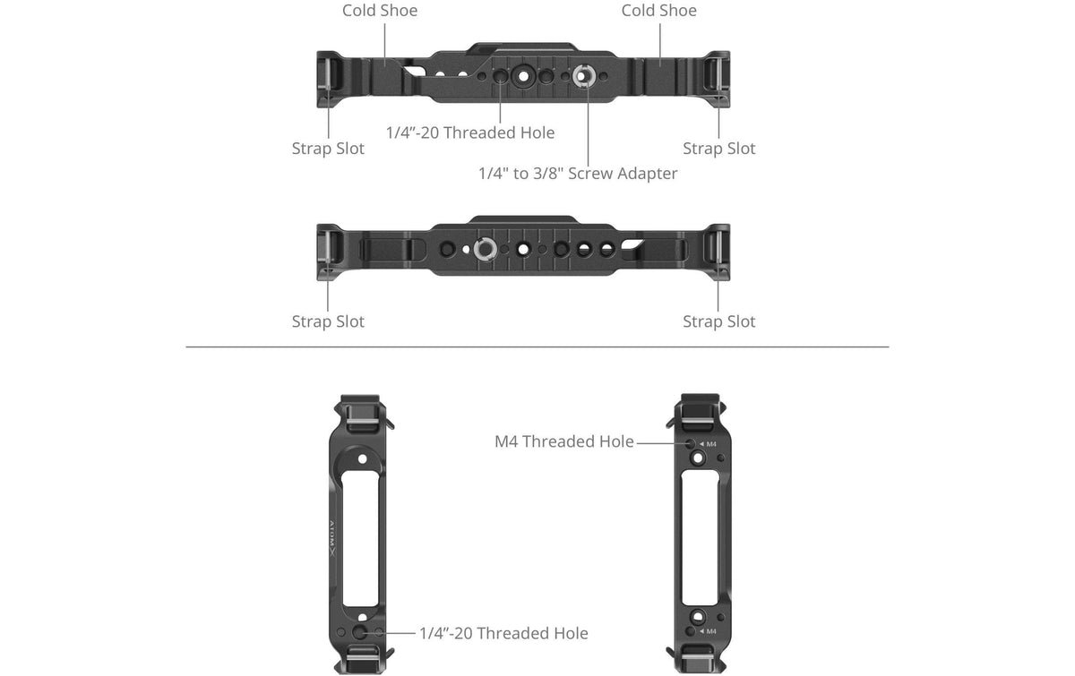 SmallRig CMA2209B Kamera-Monitorkäfig – 187,8 × 110,8 × 26,1 mm – für Atomos Ninja V, Ninja V+, Ninja und andere