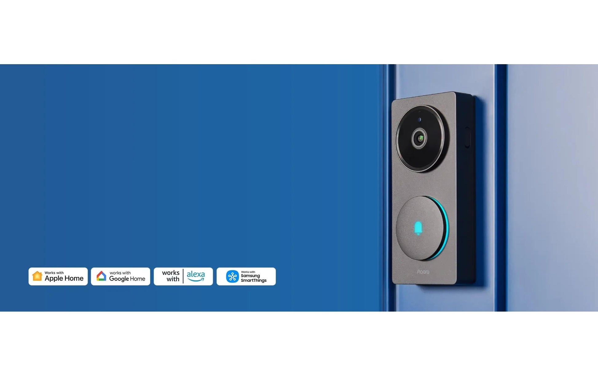 Aqara Smart Video-Türklingel G410 Video-Türklingel – 3 MP, 175°, IR, WLAN, Akku, Netz, Schwarz