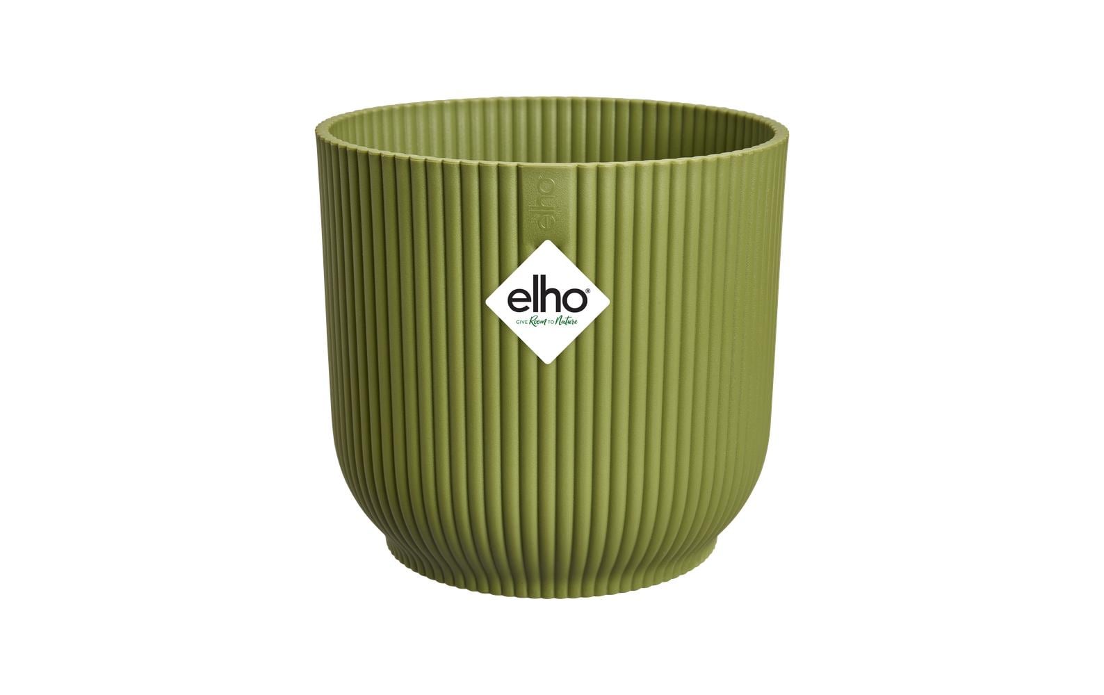 elho Vibes Fold Blumentopf – Ø 30 × 27 cm, 15 l – Kunststoff, Grün