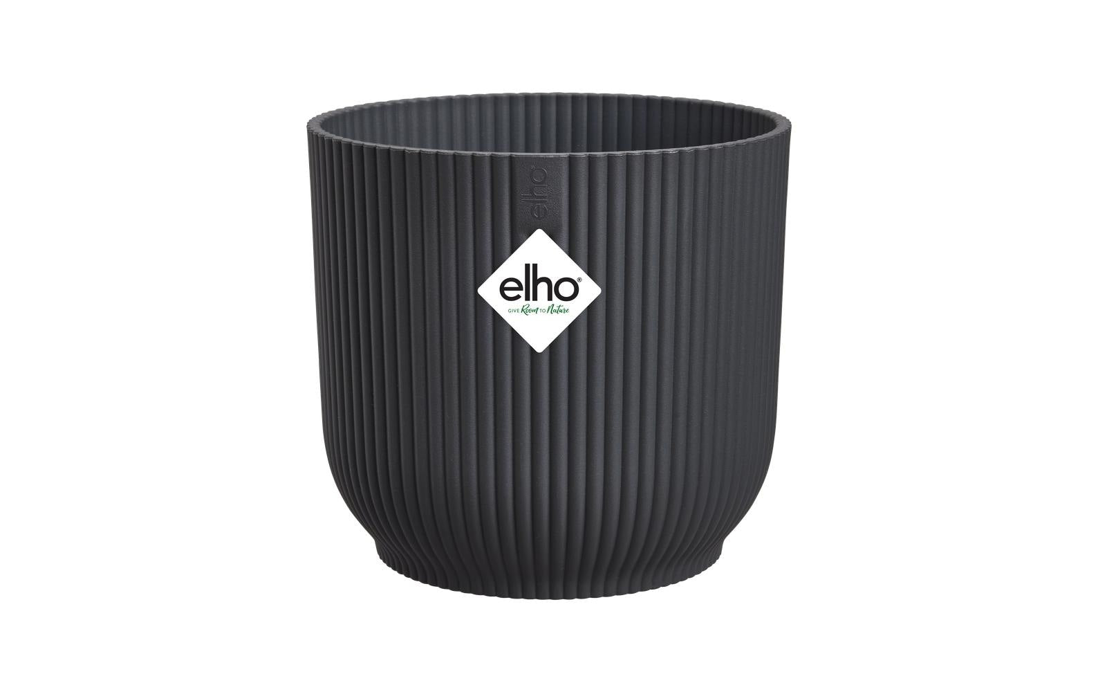 elho Vibes Fold Blumentopf – Ø 30 × 27 cm – Kunststoff, Anthrazit
