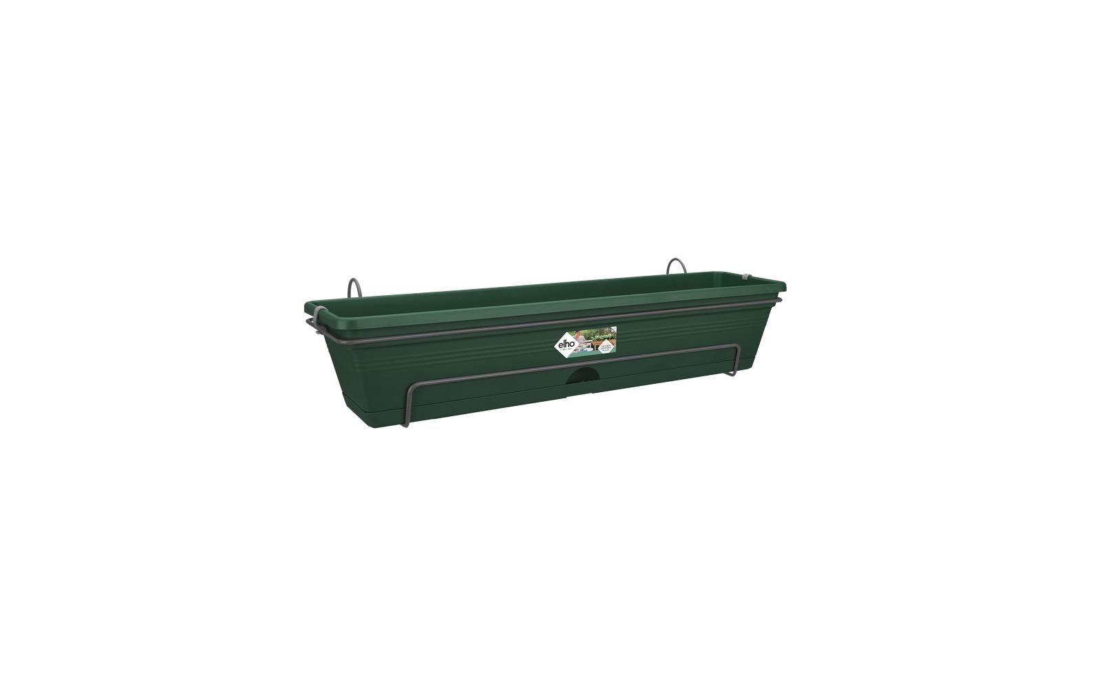 elho Green Basics Balkonkasten – 68,5 × 16,5 × 26 cm – Recycling-Kunststoff, Grün