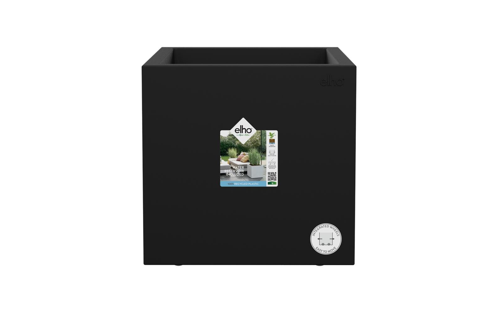 elho Vivo Next Quadrat 40 – 28000 ml – Kunststoff, schwarz