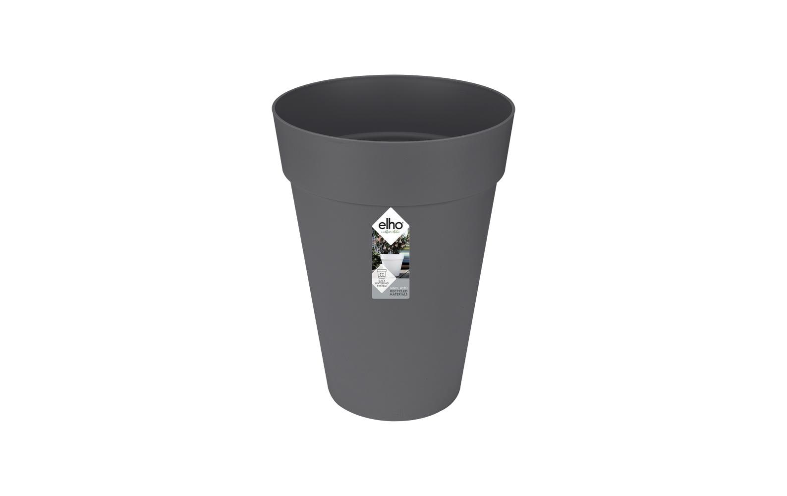elho Loft Urban Blumentopf – 45 l – Kunststoff, Schwarz