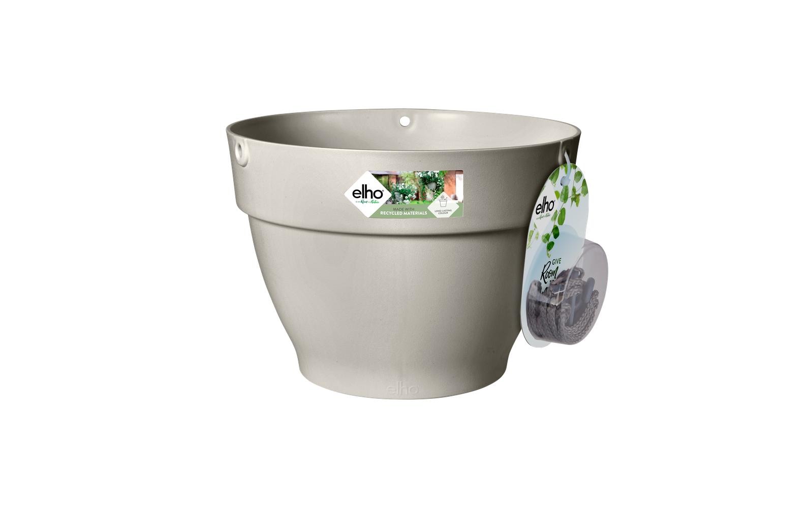 elho Hängeampel – 6,5 l – Kunststoff, weiss