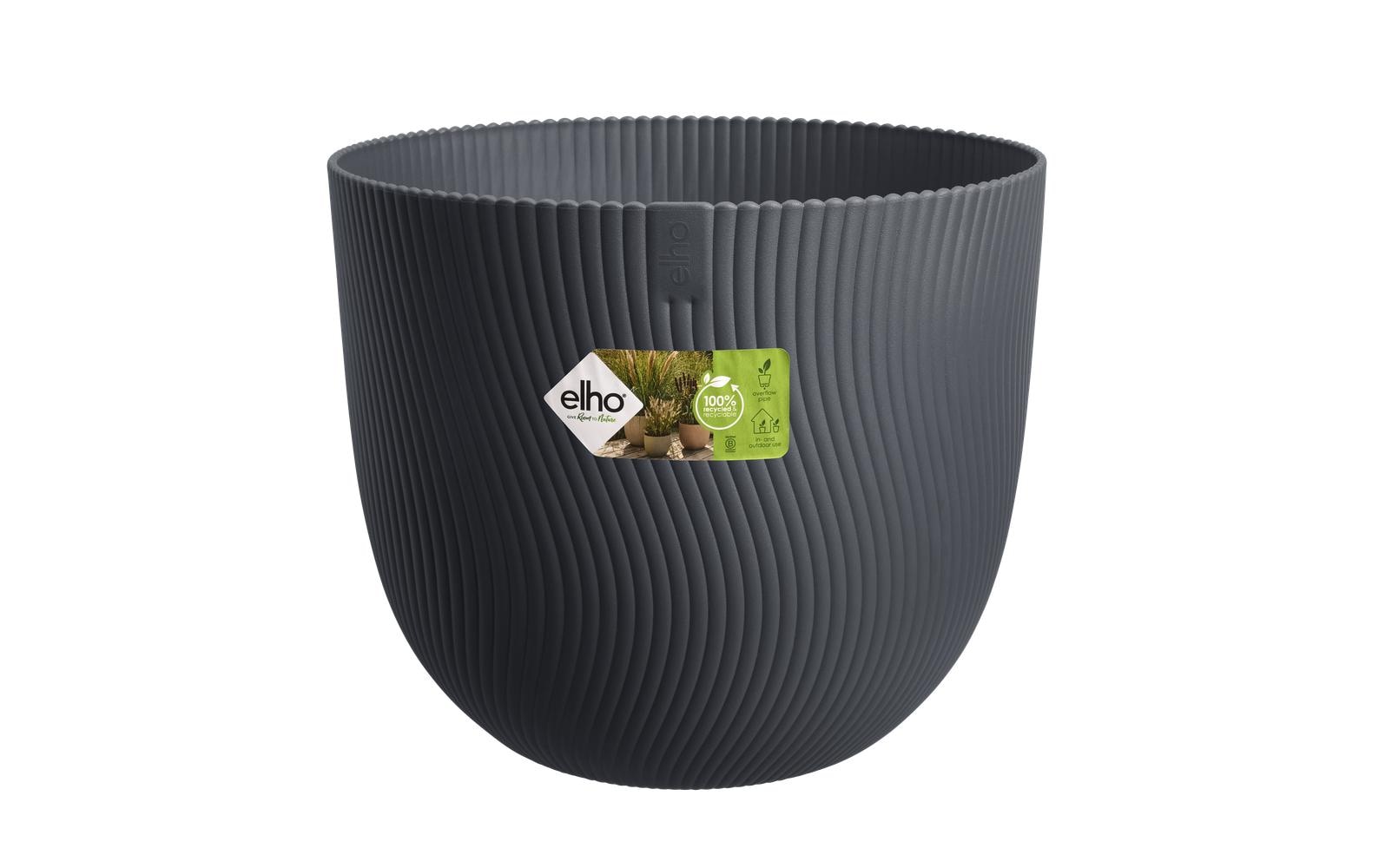 Elho Sereh Pflanztopf – Ø 59 cm, 139,4 l – Kunststoff, Schwarz