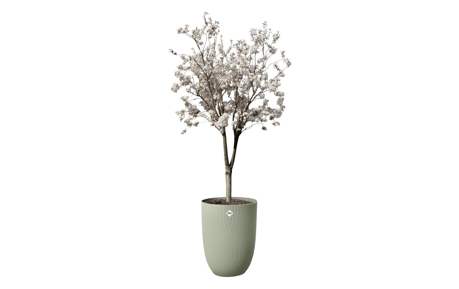 Elho Sereh Hoch 40 Blumentopf – Ø 39 × 53 cm – Kunststoff, Grün