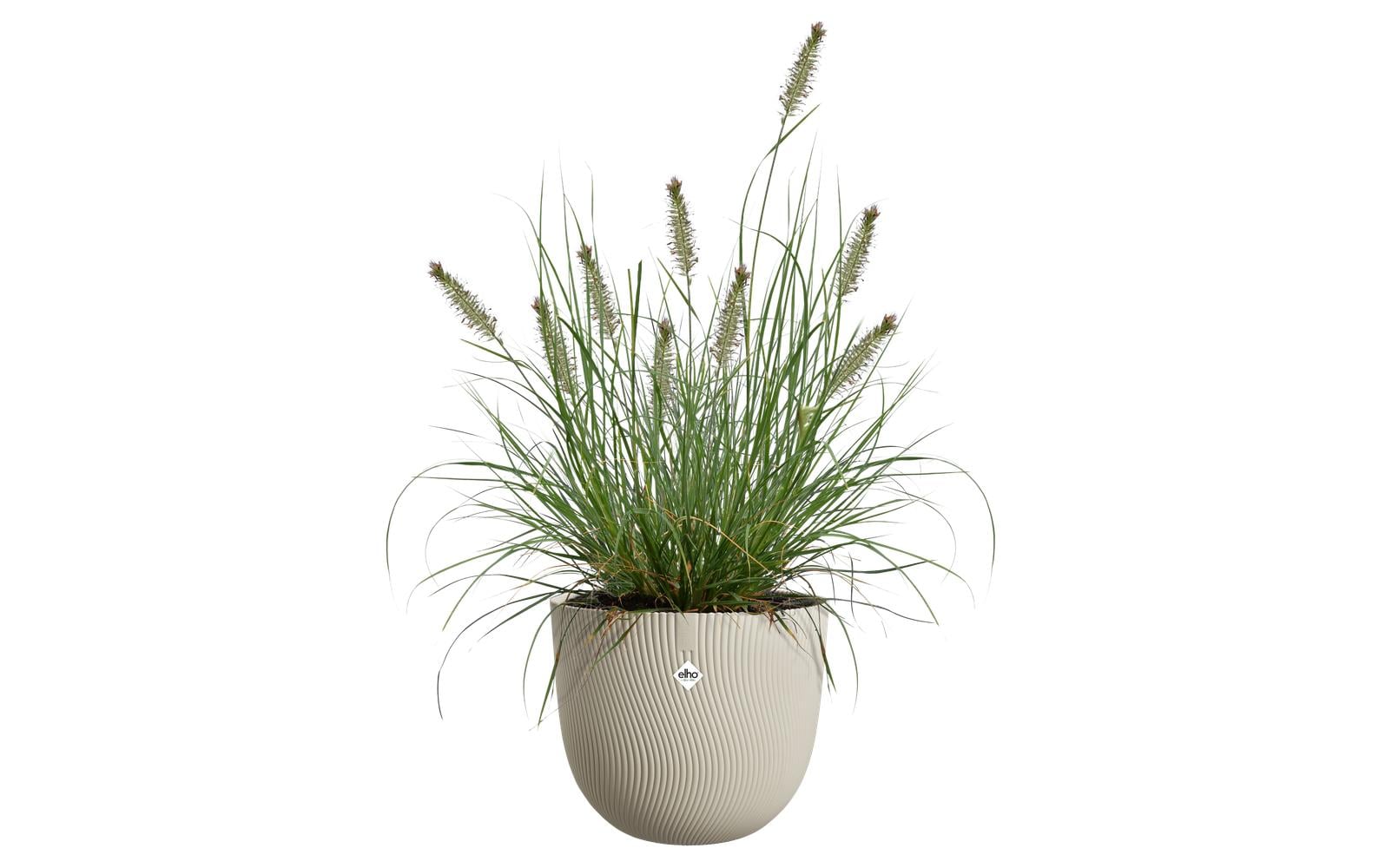 Elho Sereh Rund 60 Pflanzgefäss – Ø 59 × 51 cm – Kunststoff, beige