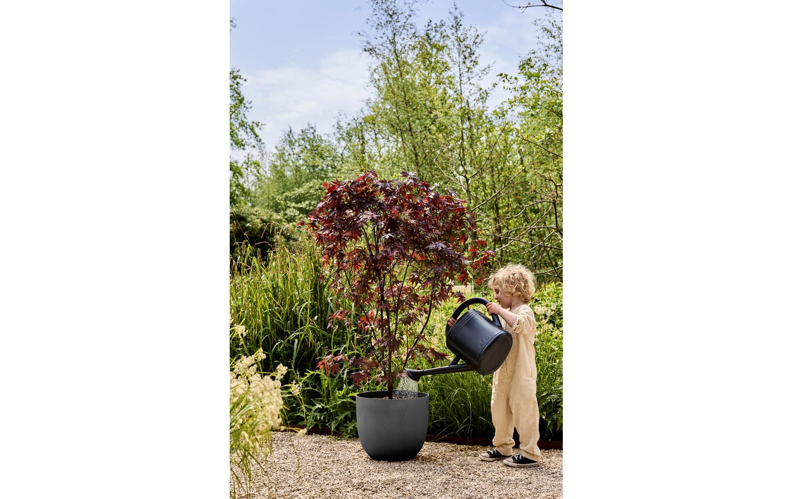 Elho Sereh Pflanztopf – Ø 59 cm, 139,4 l – Kunststoff, Schwarz