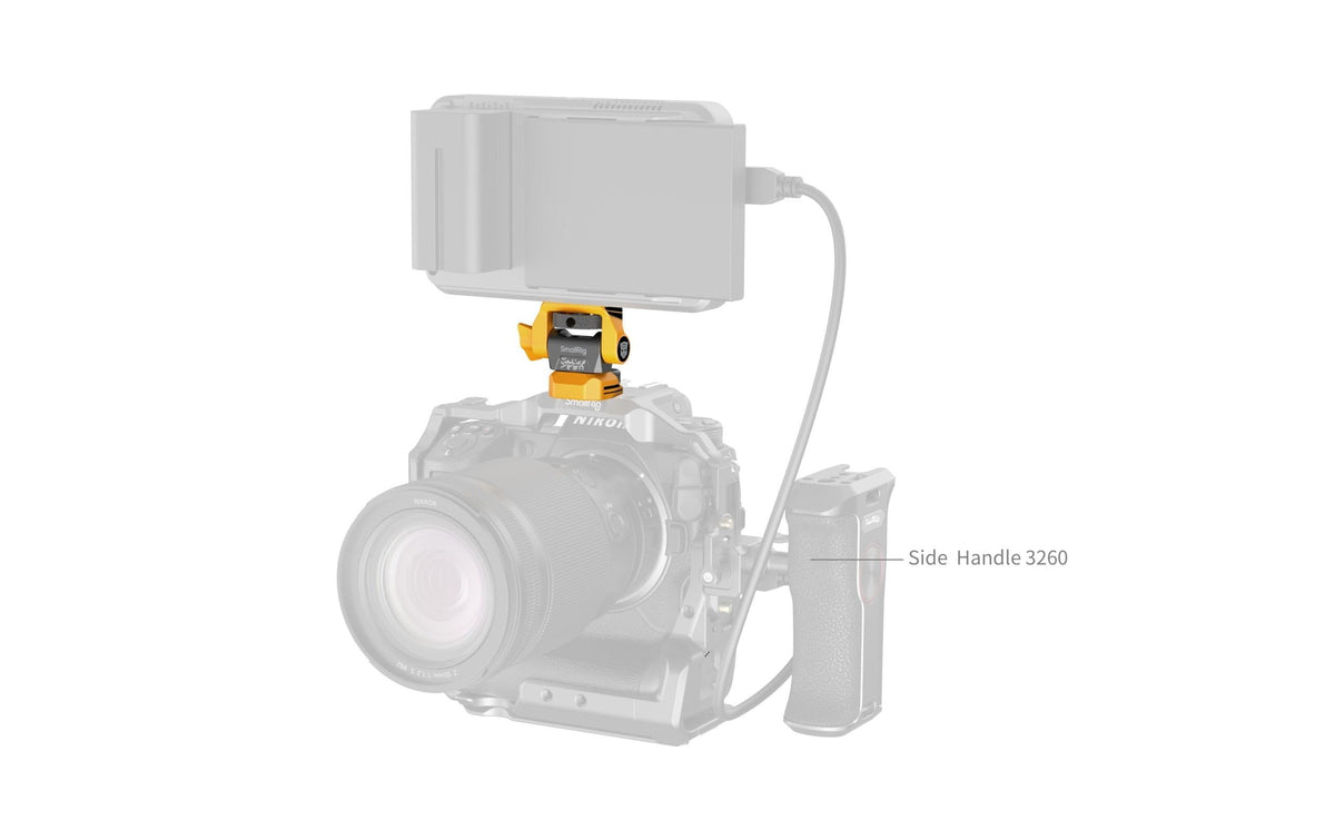 SmallRig 5520 Monitor-Halterung – verstellbar, 1/4"-Gewinde – Schwarz