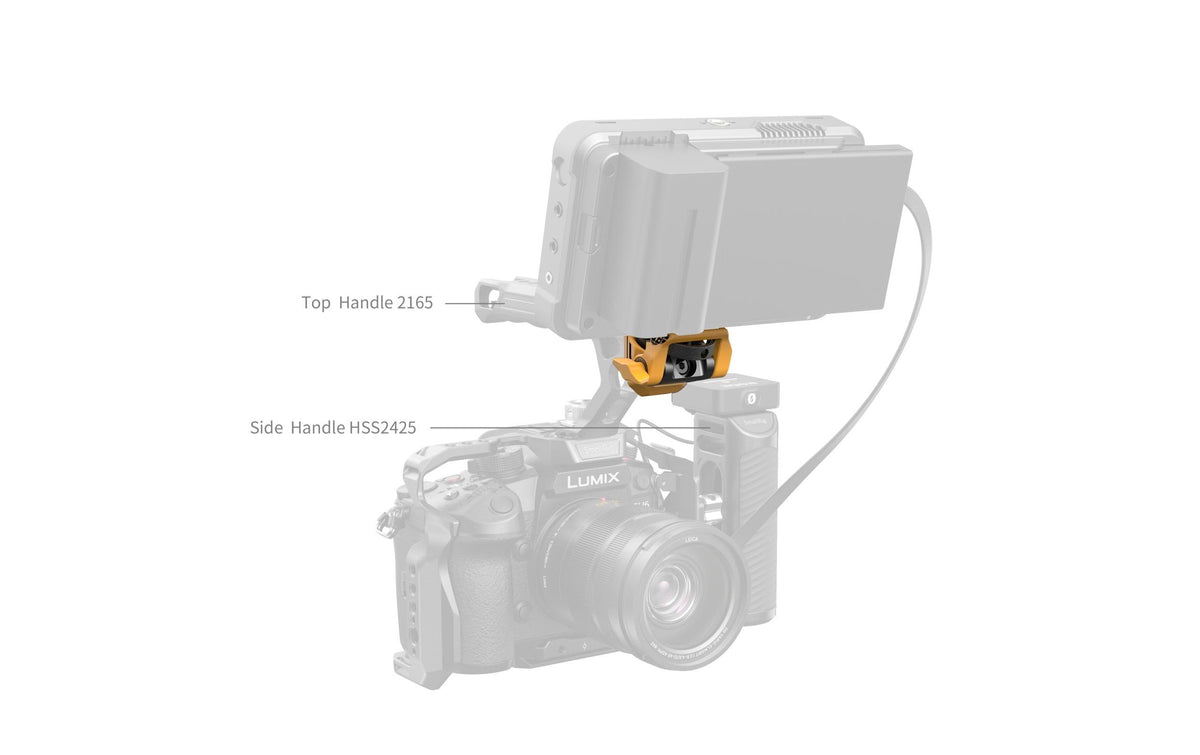 SmallRig 5520 Monitor-Halterung – verstellbar, 1/4"-Gewinde – Schwarz