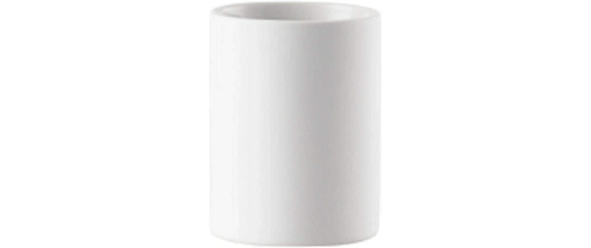 Zone Denmark Zahnbürstenhalter Karma – Ø7,6×10 cm, Steingut, Weiss
