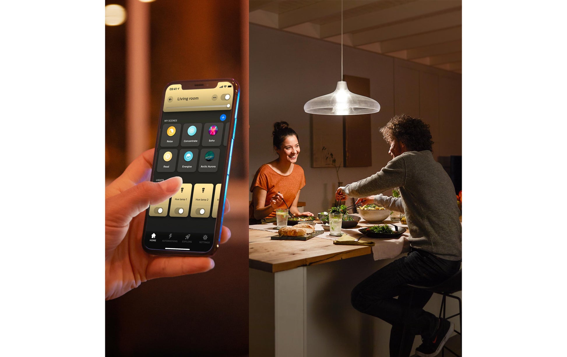 Philips by Signify Philips Hue White – Smart-Leuchtmittel – 1100 lm, 2700 K – für Amazon Alexa, Apple HomeKit – 2er-Set