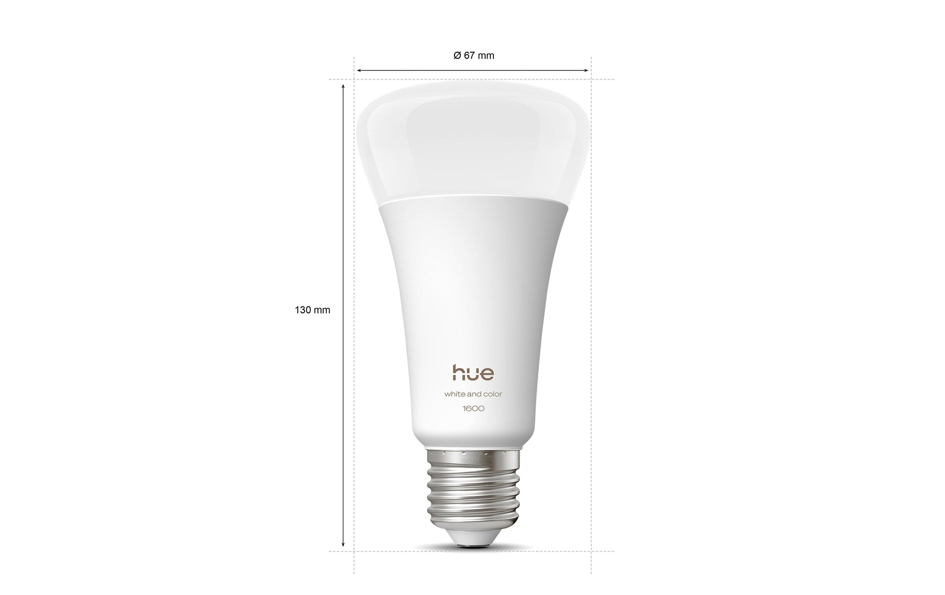 Philips by Signify Philips Hue Smart-Leuchtmittel E27 – RGB+CCT, 1600 lm, 11,8 W – für Amazon Alexa, Google Assistant