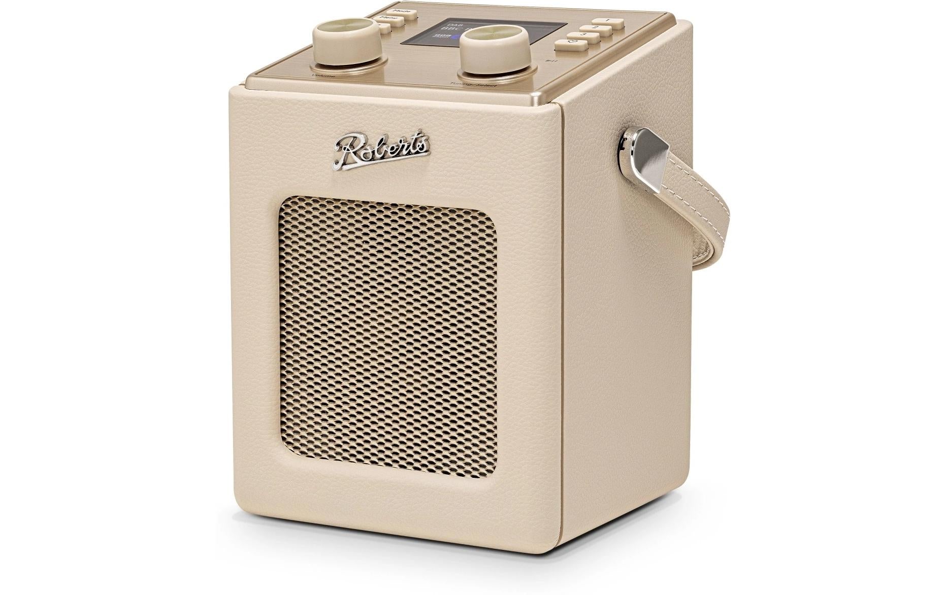 Roberts Radio Roberts Revival Mini 2 – DAB-/Internetradio – Portabel – UKW, Bluetooth, Akkubetrieb – Creme