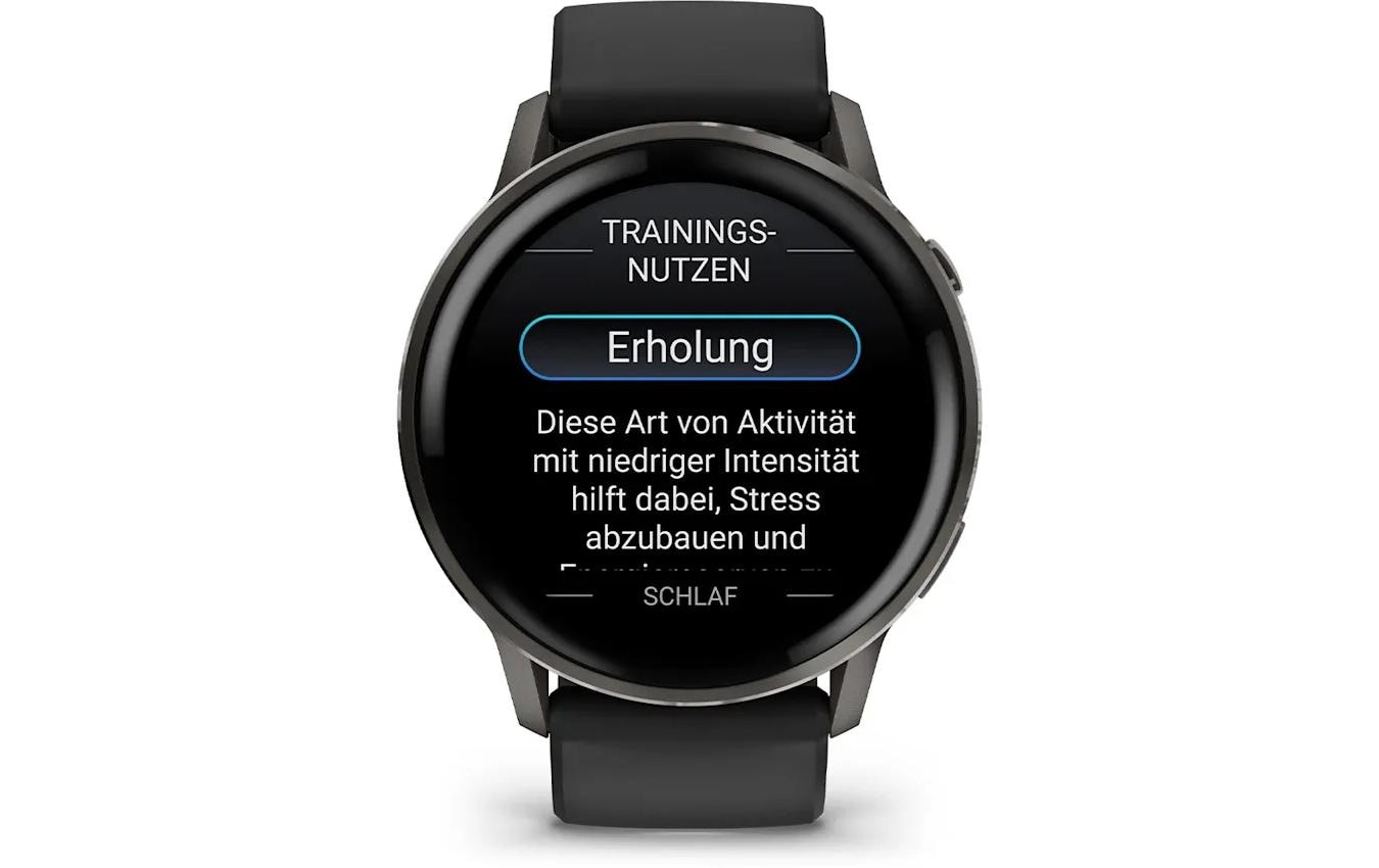 Garmin Venu 4 – Smartwatch – 41 mm, GPS, Bluetooth, AMOLED, Gorilla Glass, 5 ATM, Schwarz, Sportarmband