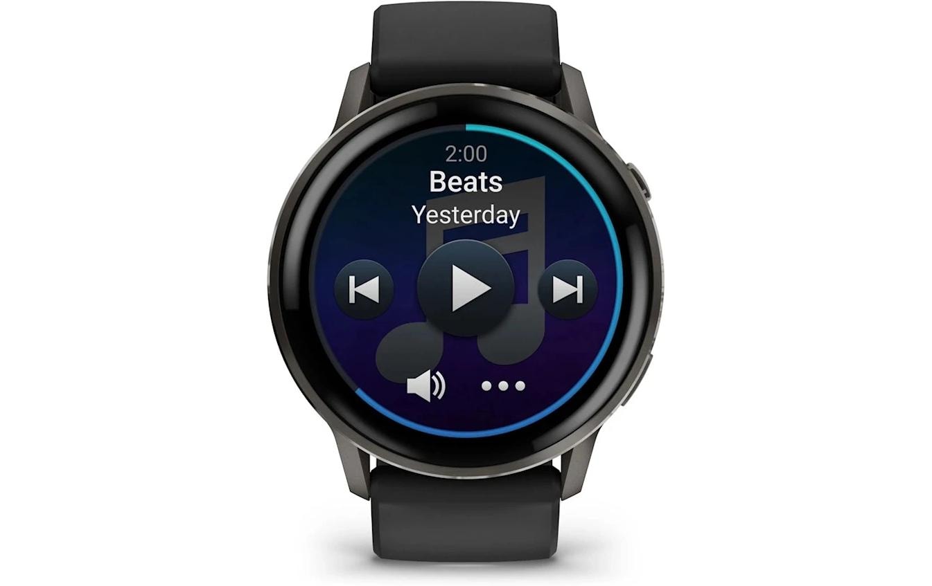 Garmin Venu 4 – Smartwatch – 41 mm, GPS, Bluetooth, AMOLED, Gorilla Glass, 5 ATM, Schwarz, Sportarmband