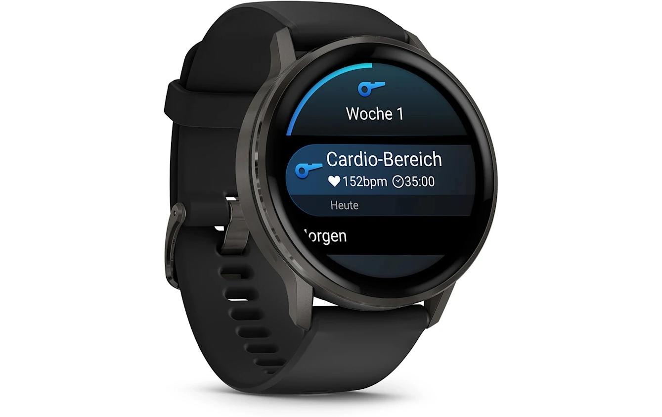 Garmin Venu 4 – Smartwatch – 41 mm, GPS, Bluetooth, AMOLED, Gorilla Glass, 5 ATM, Schwarz, Sportarmband