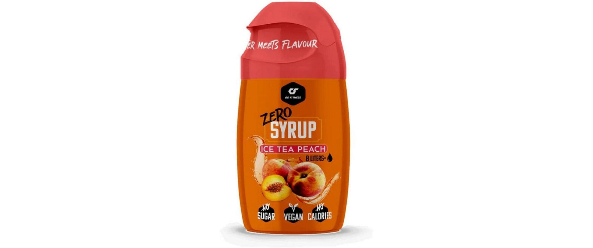 Go Fitness Sirup Zero, Pfirsich, zuckerfrei, Bio – 65 ml