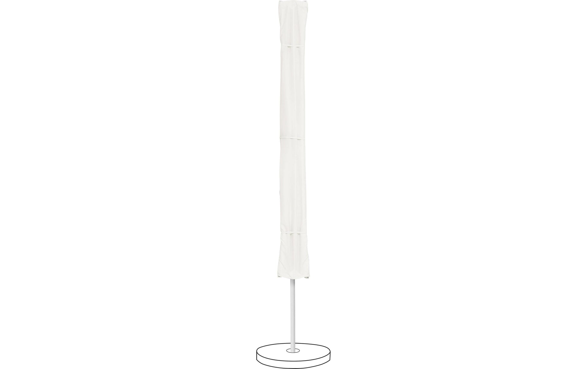 Suncomfort by Glatz Stockschirm Flex Roof – Weiss – Faltbar, Höhenverstellbar