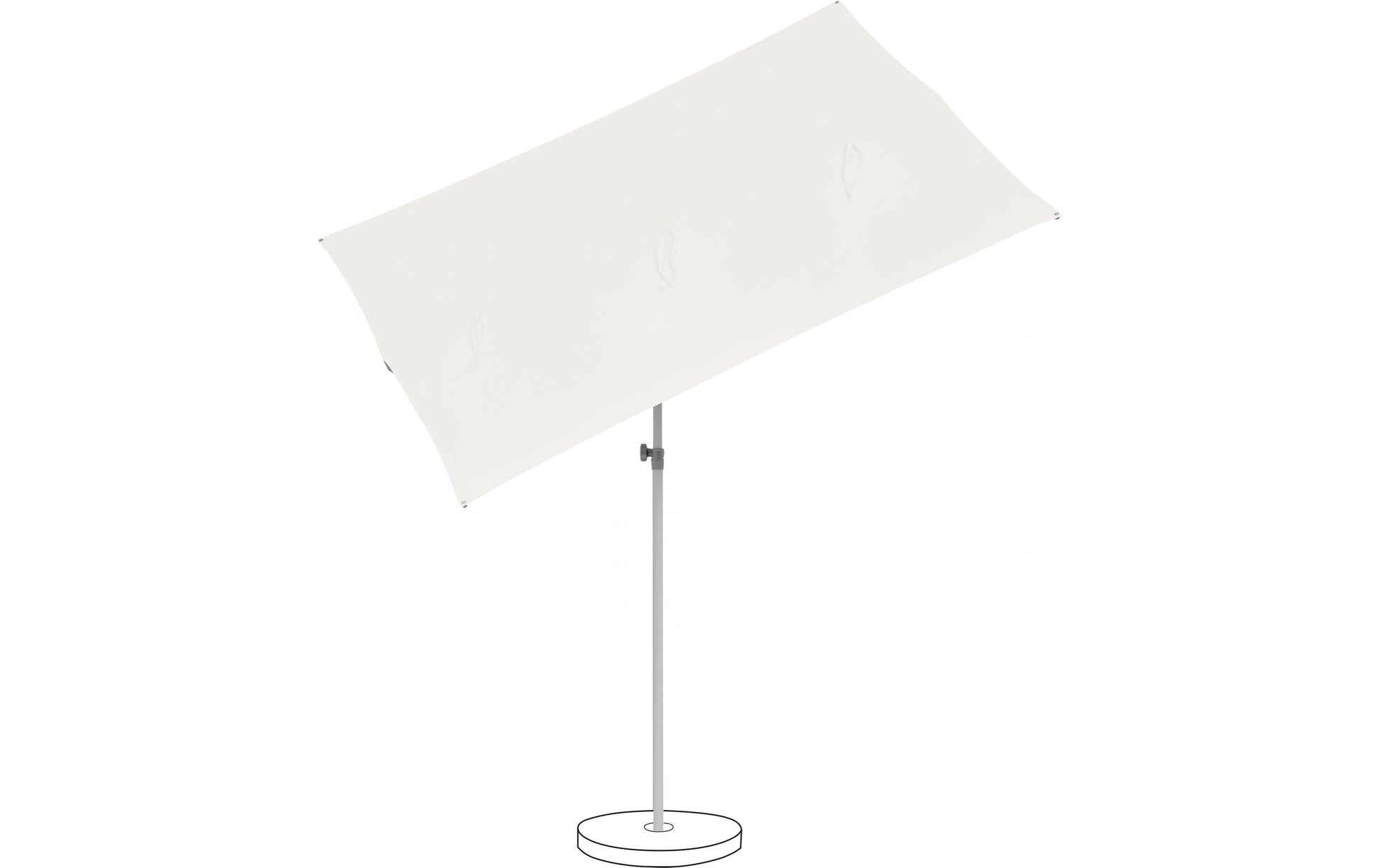 Suncomfort by Glatz Stockschirm Flex Roof – Weiss – Faltbar, Höhenverstellbar