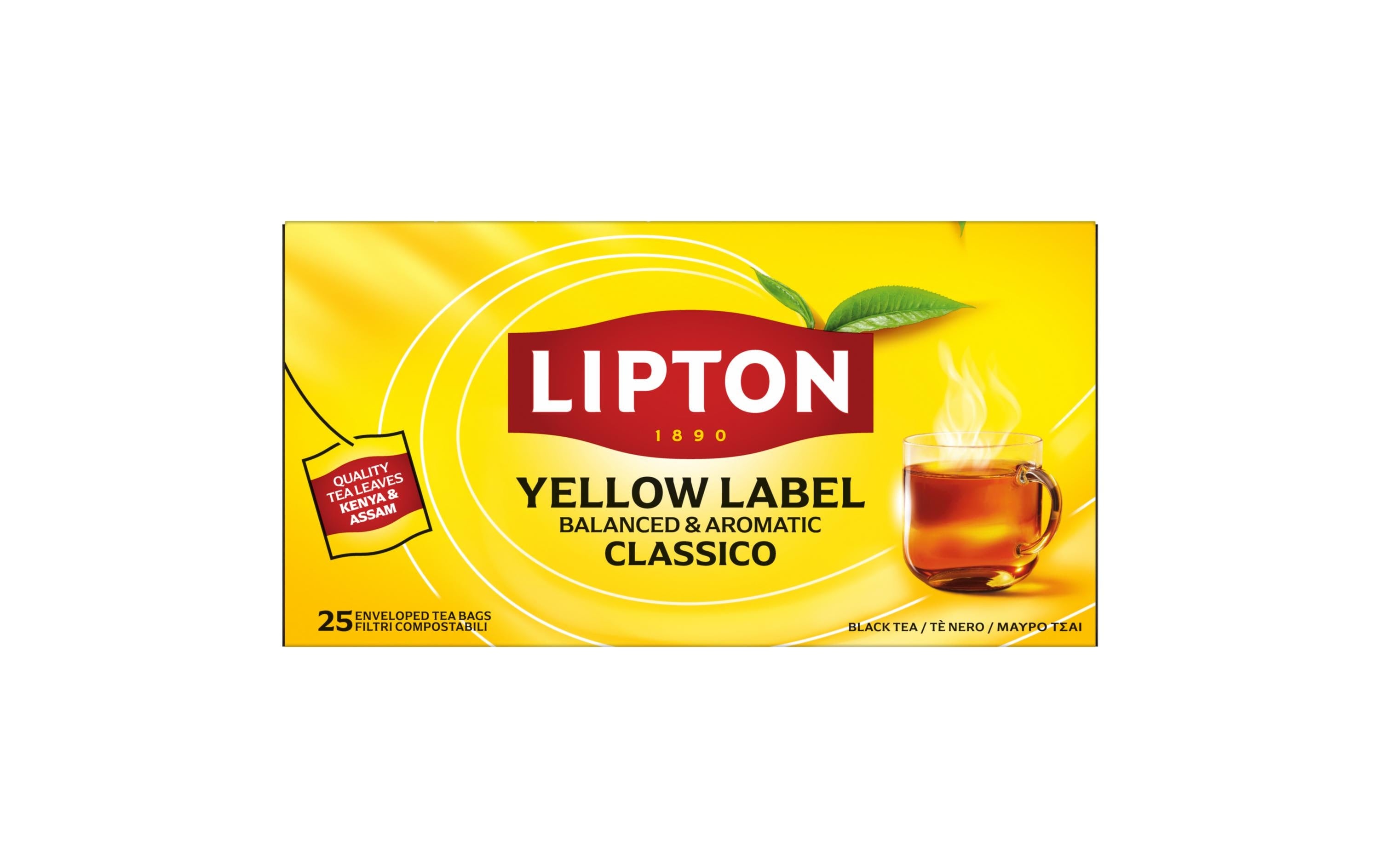 Lipton Schwarztee Yellow Label – Teebeutel 25 Beutel