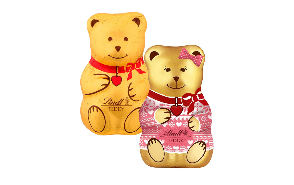 Lindt TEDDY Boy & Girl Schokolade – Milch, Weihnachten – 40 g