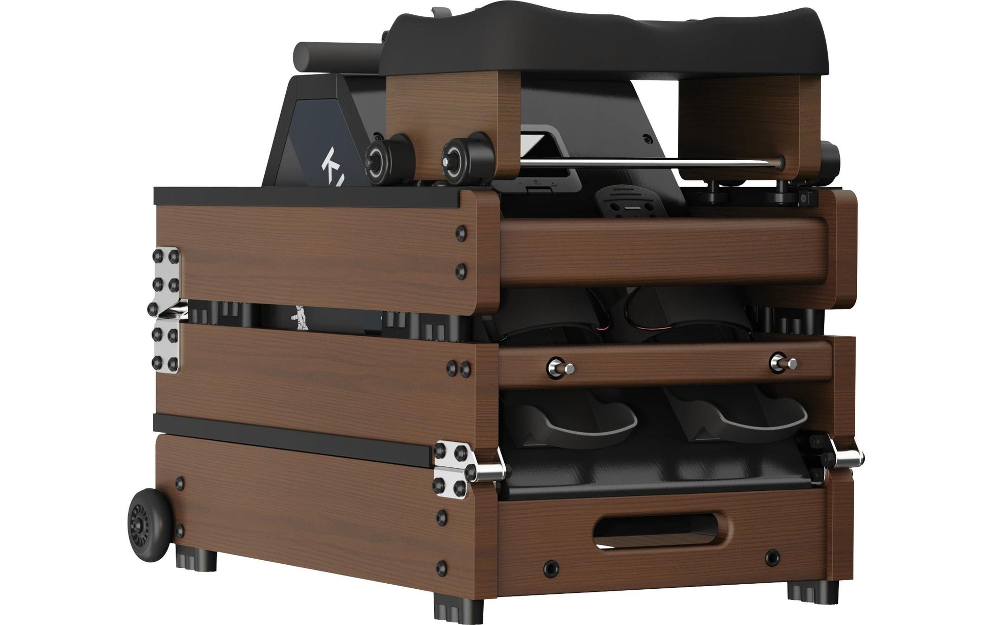 Kingsmith Rudergerät WR20, 207 × 58 × 48 cm, 150 kg – Walnuss
