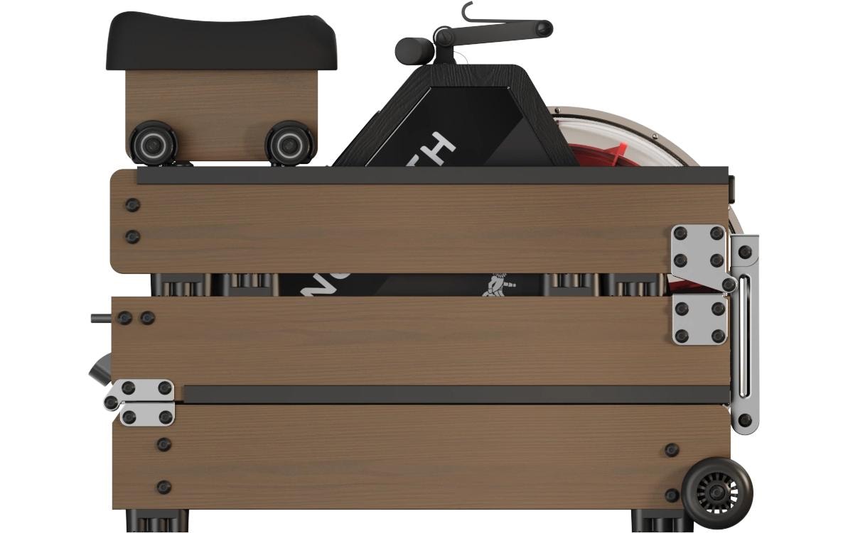 Kingsmith Rudergerät WR20, 207 × 58 × 48 cm, 150 kg – Walnuss