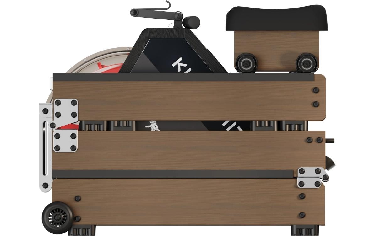 Kingsmith Rudergerät WR20, 207 × 58 × 48 cm, 150 kg – Walnuss