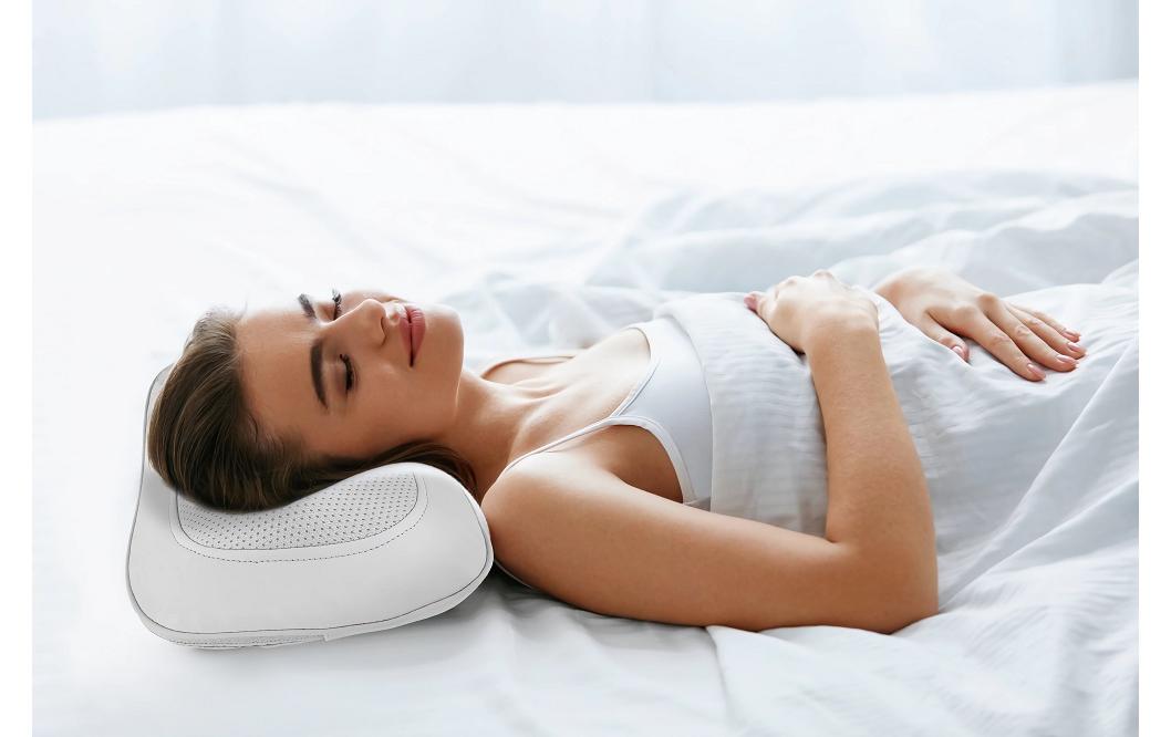 Terraillon Massagekissen – weiss, 1200 × 330 mm, 1600 g, Shiatsu, 3 Betriebsstufen, Wärmefunktion
