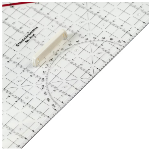 Aristo Zeichendreieck, 32 cm, 180° – mit abnehmbarem Griff