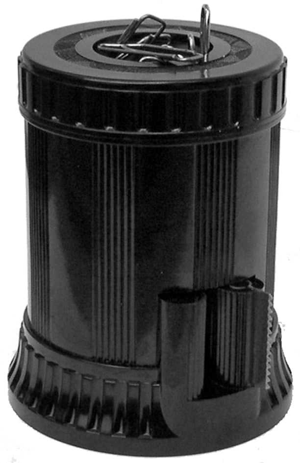Dux Nostalgie Tischabroller – für Klebefilm, Kunststoff, schwarz, B×T×H 65×65×75 mm