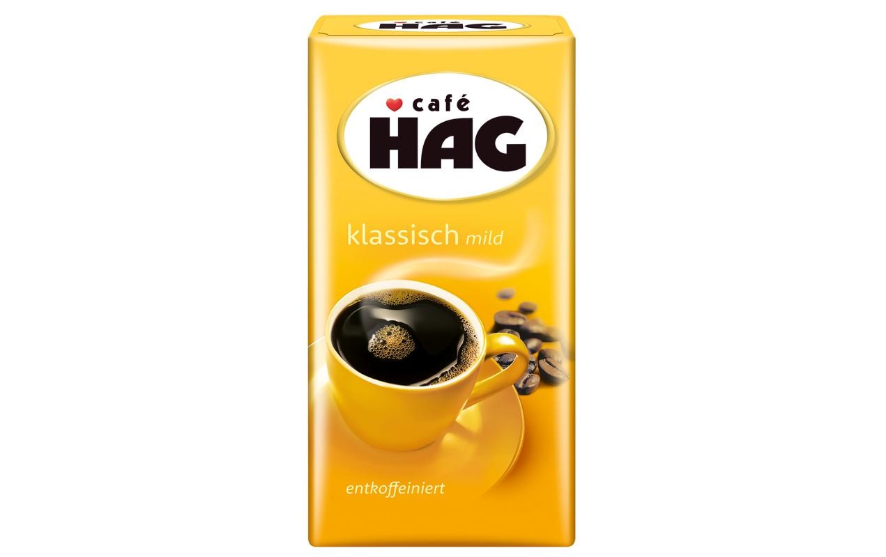Jacobs Café Hag – Kaffeebohnen – Café Crème, entkoffeiniert, 500 g