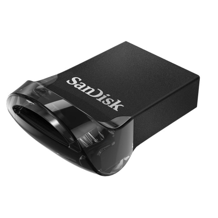 SanDisk Ultra Fit USB-Stick 16 GB – USB-A USB 3.2 Gen 1, 130 MB/s Lesen, ohne Deckel, Schwarz, 1er Pack