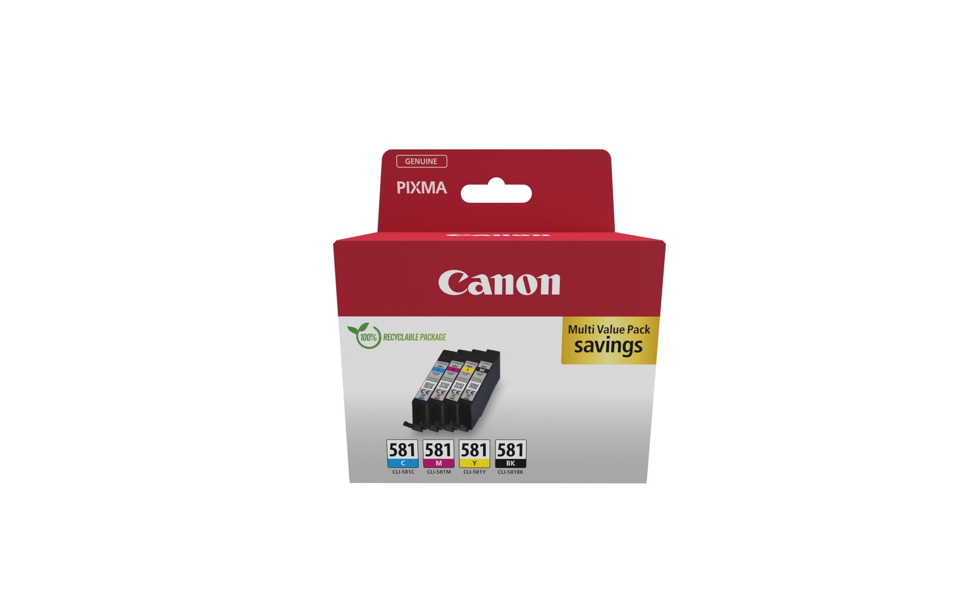 Canon Tintenpatronen-Multipack CLI-581, CMYK – für Canon PIXMA