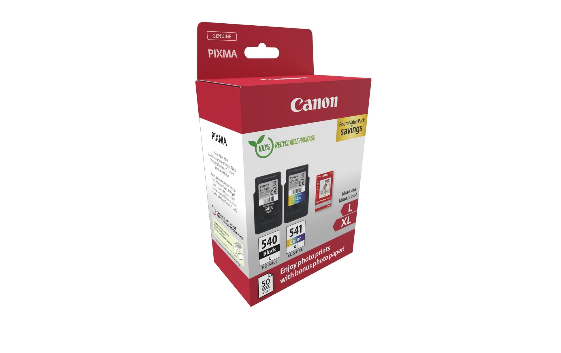 Canon Tintenpatronen-Multipack PG-540L/CL-541XL – für PIXMA und andere