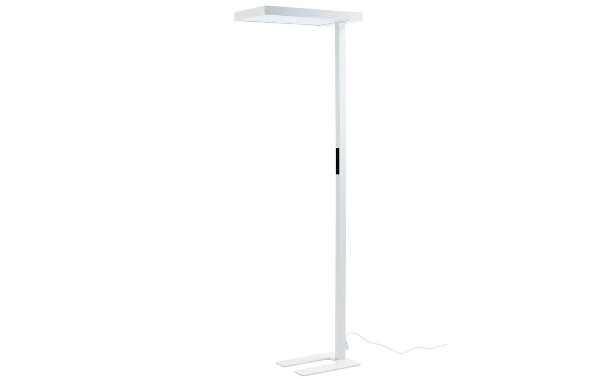 Office focus Stehleuchte LYS13000/100W – 13000 lm, 3000–5700 K, dimmbar, Bewegungssensor – Weiss