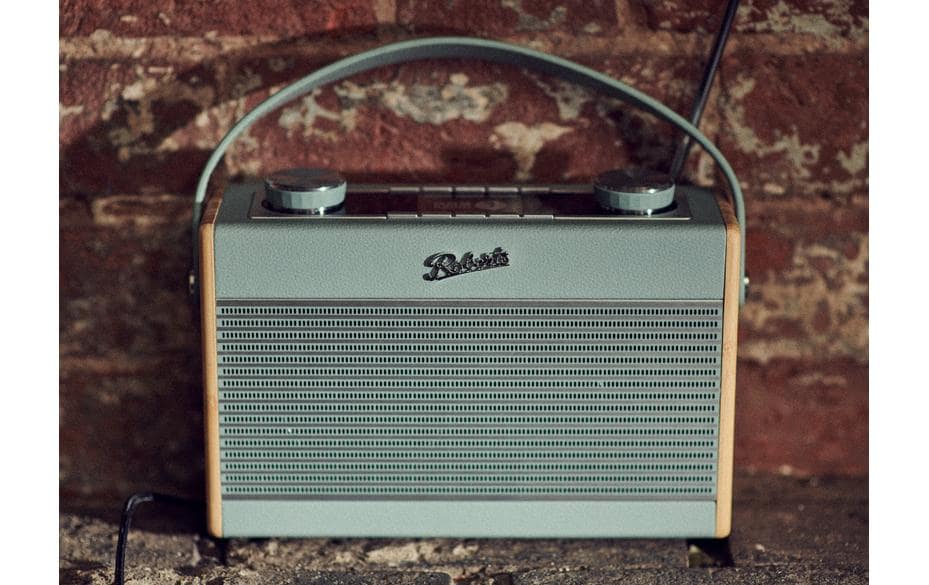 Roberts Radio Roberts Rambler Max – DAB-/Internetradio – Portabel – DAB+, Bluetooth, Akkubetrieb – Blaugrau