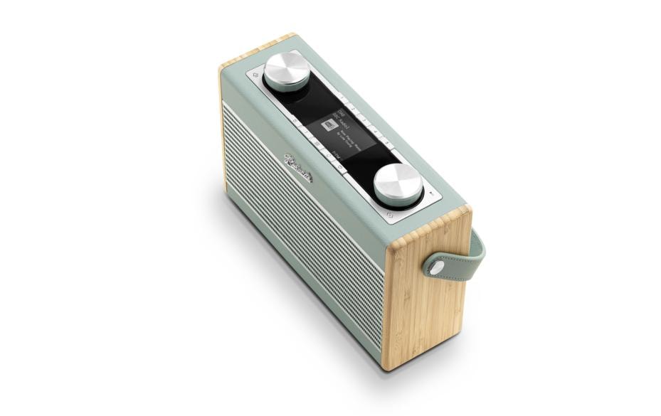 Roberts Radio Roberts Rambler Max – DAB-/Internetradio – Portabel – DAB+, Bluetooth, Akkubetrieb – Blaugrau