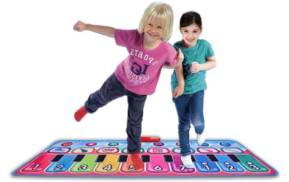 Bontempi Interaktive Musikspielmatte – 130 × 48 cm – 8 Melodien, Audioaufzeichnung – ab 3 J. – mehrfarbig