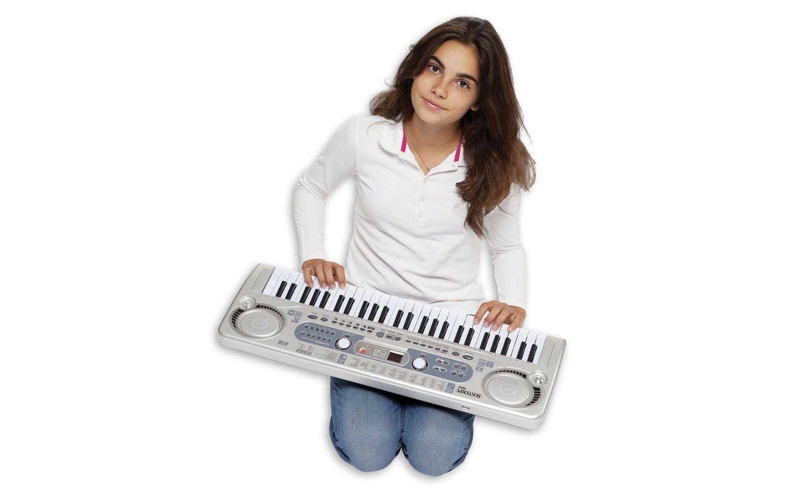 Bontempi Digitales Keyboard – 54 Tasten, 100 Melodien – ab 5 Jahren – Kunststoff, mehrfarbig – 6× AA