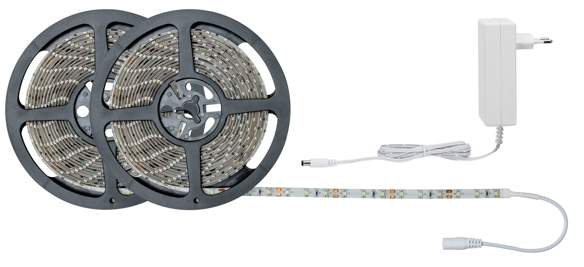 Paulmann LED-Strip – 2er Pack, 10 m, 3100 lm, 22 W, 6500 K, inkl. Netzteil, weiss