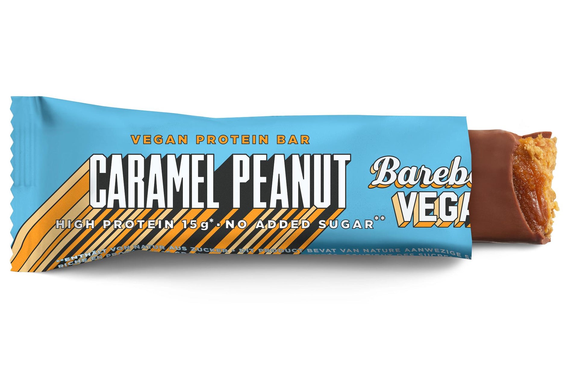 Barebells Protein-Riegel – Karamell & Erdnuss, Vegan – 12 × 55 g